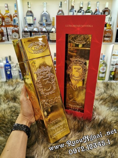 Rượu Vodka 3 Kilos Gold